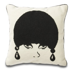 Mod Model Needlepoint - Decorative Pillows