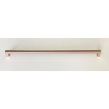 Rose Gold Square Bar Pull Cabinet Handle Stainless 1/2" Thickness Lifetime Warra