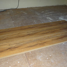 Before and after wood Laminant flooring