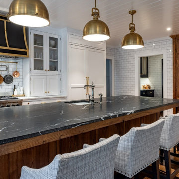 Skyfall Granite and Calacatta Retro Kitchen