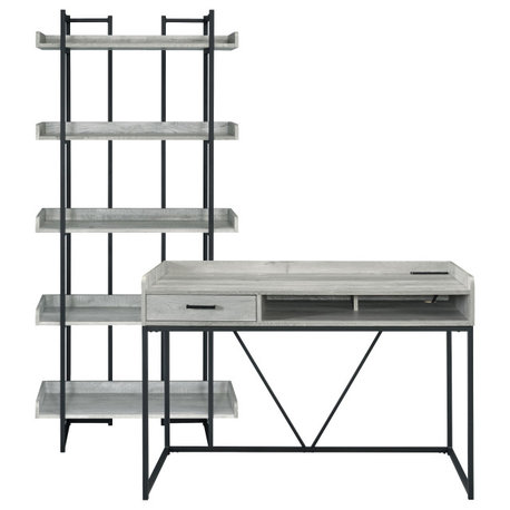 Picket House Furnishings Peyton 2-Piece Set, Gray