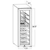 AKDY 16 Bottle Dual Zone Wire Wood Shelves Freestanding Compressor Wine Cooler