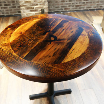Restaurant Tables & Table Tops Made Of Reclaimed Wood