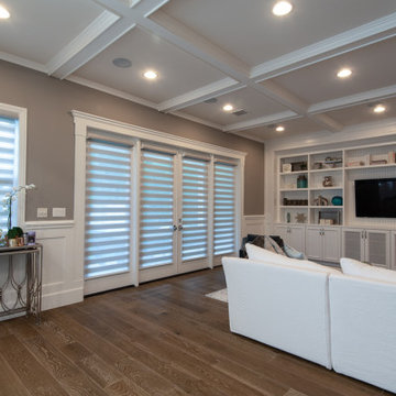 Custom Drapery, Layered & Roman Shades for Sherman Oaks home