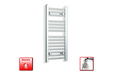 800mm High 300mm Wide Pre-Filled Electric Heated Towel Rail Radiator Straight C