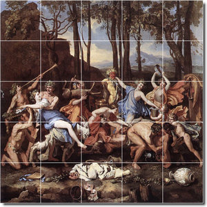 Eugene Delacroix Religious Painting Ceramic Tile Mural 12 Modern Tile Murals By Picture Tiles