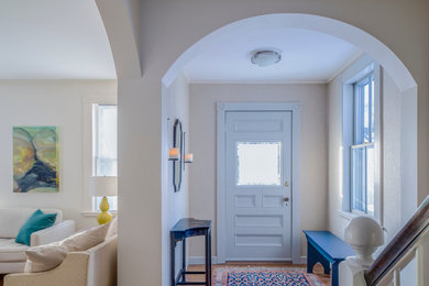Entryway - eclectic entryway idea in Boston