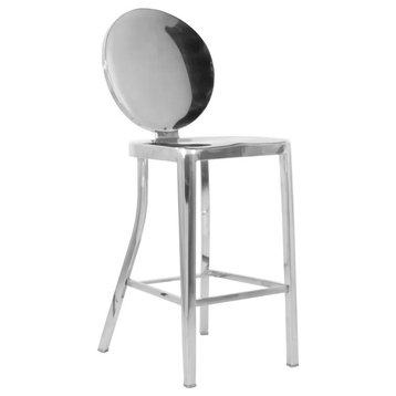 Kong Phillippe Starck Style Armless Counter Stool Set of 2, 26"H