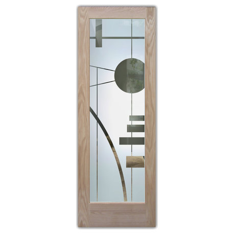 Front Door - Interval - Oak - 36" x 84" - Book/Slab Door