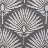 4' x 6' Gray and White Fan Leaf Rectangular Outdoor Area Rug