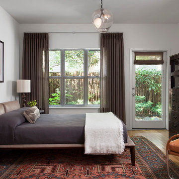 Clarksville Primary Bedroom with Lindsay Adelman Light