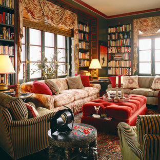 Red And Gold Living Room | Houzz