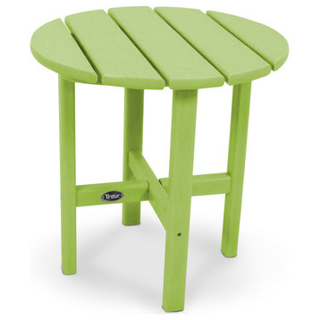 Cape Cod Round 18" Side Table, Lime