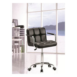 Fine Mod Imports Studio Office Chair - SKU: FMI9255-black - Office Chairs