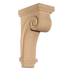 Inviting Home Inc. - Raleigh Extra-Large Craftsman Corbel, Cherry - Corbels