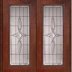 Prehung Entry Double Door 80 Fiberglass Marsais Full Lite Glass - Front Doors
