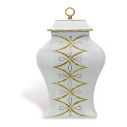 White Zelda Temple Jar - Home Decor