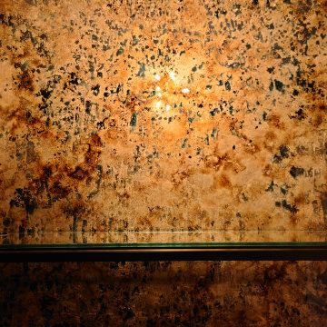 Home Bar - Gilded Antique Glass Panel