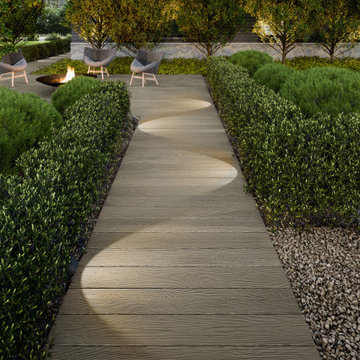 2021 Backyard Landscaping Ideas | A Wood Imitation Walkway