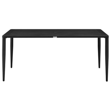 Beowulf Outdoor Patio Dining Table, Aluminum