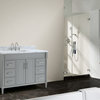 Azzuri Bristol Bathroom Vanity Combo, Light Gray, 49"