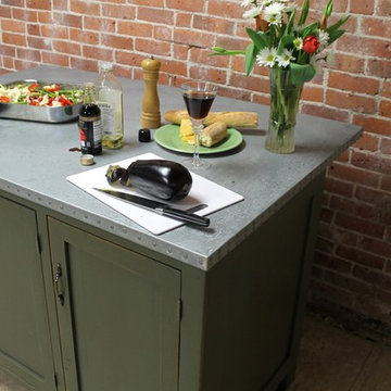 Zinc Kitchen Island