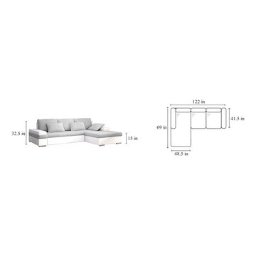 European sectional sleeper sofa CESARE