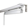 Azure-Dappled Iron Panel Track Room Divider Vertical Blinds 94"Hx36-66"W