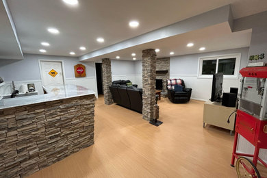 Example of a basement design in DC Metro