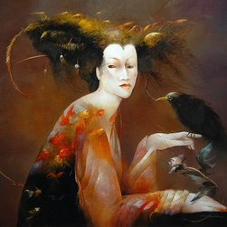 An original oil by Anne Bachelier - Products