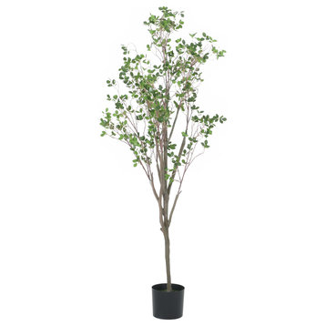 Willey Artificial Leaf Tree, Green, 39.5wx26.5dx71h