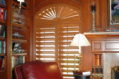 Custom Stained Basswood Shutters