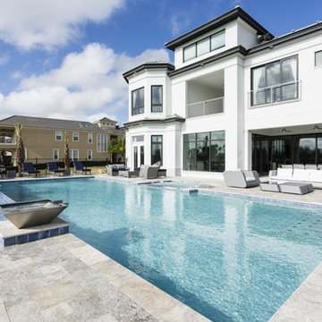 Play area under waterfall-3 Story Modern Vacation Home