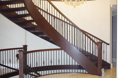 Example of a classic staircase design in Vancouver