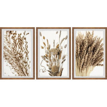 Wheat Bundle Triptych, 72"x36"
