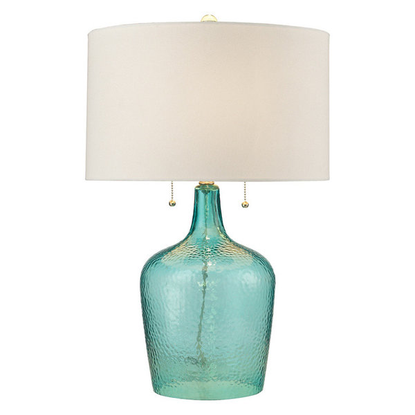 2-Light Table Lamp in Seabreeze Blue
