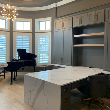 Custom Home Office Studio in Southlake, TX - by Prime Design Cabinetry