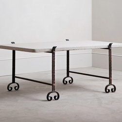 Scored Steel Coffee Table - Furniture