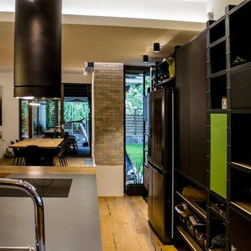 Industrial style living - room and kitchen furniture by Cuibul de Design.