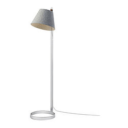 Lana Floor Lamp | Chrome Base | Stone Shade - Floor Lamps