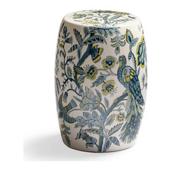 Isabelle Bird & Branch Garden Stool - Deko-Hocker