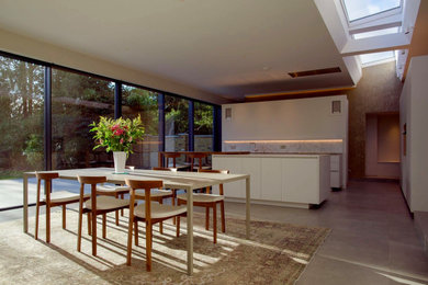 Design ideas for a contemporary kitchen in London.