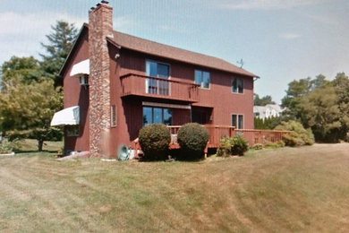Large two-story house exterior idea in Providence