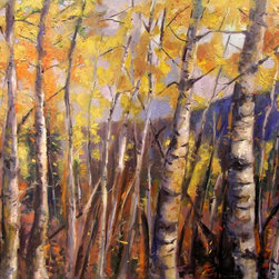 Foliage Festival - fireplace mantle art work - Home Decor