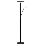 Lite Source - Monet LED Torch Reading Combo Lamp, Black - Stylish and bold. Make an illuminating statement with this fixture. An ideal lighting fixture for your home.&nbsp