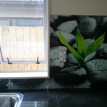 Stone-Image glass splashback