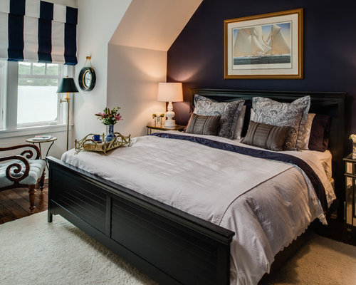 Navy Blue Bedroom  Houzz