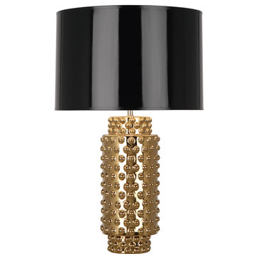 Dolly Table Lamp, Black, Polished Gold