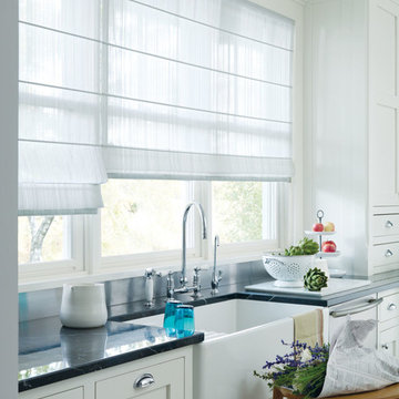Roman Blinds in the Kitchen