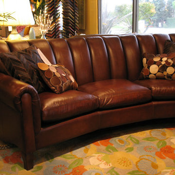 Channel Back Conversational Sofa